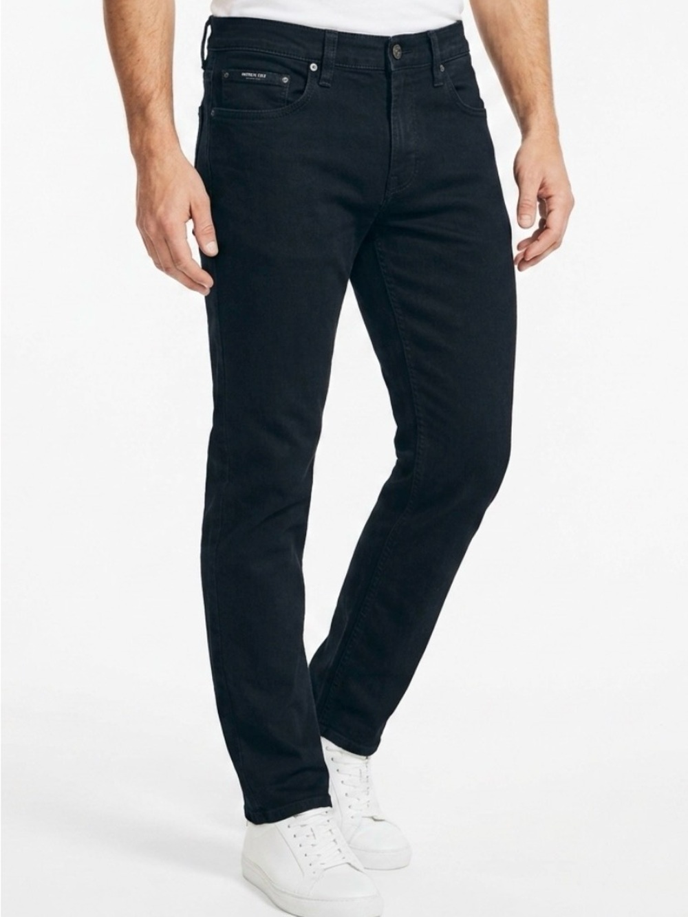 Kenneth Cole Men's Slim Fit Stretch Denim Black Jeans 30W x 32L